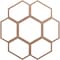 Ekena Millwork Florin Wood Fretwork Pierced Ceiling Medallion, Wood (Paint Grade), 36"OD x 12 5/8"ID x 3/8"T CMWP36X36X0375FOMF - alternate 1